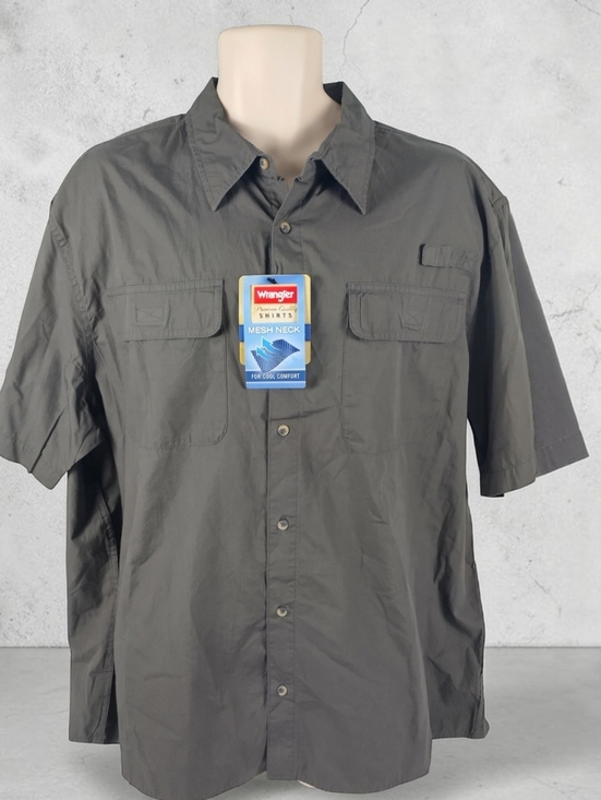 Wrangler Other - Wrangler Men's Size 2xl Mesh Neck Cool Performance Button Up Shirt New With Tags